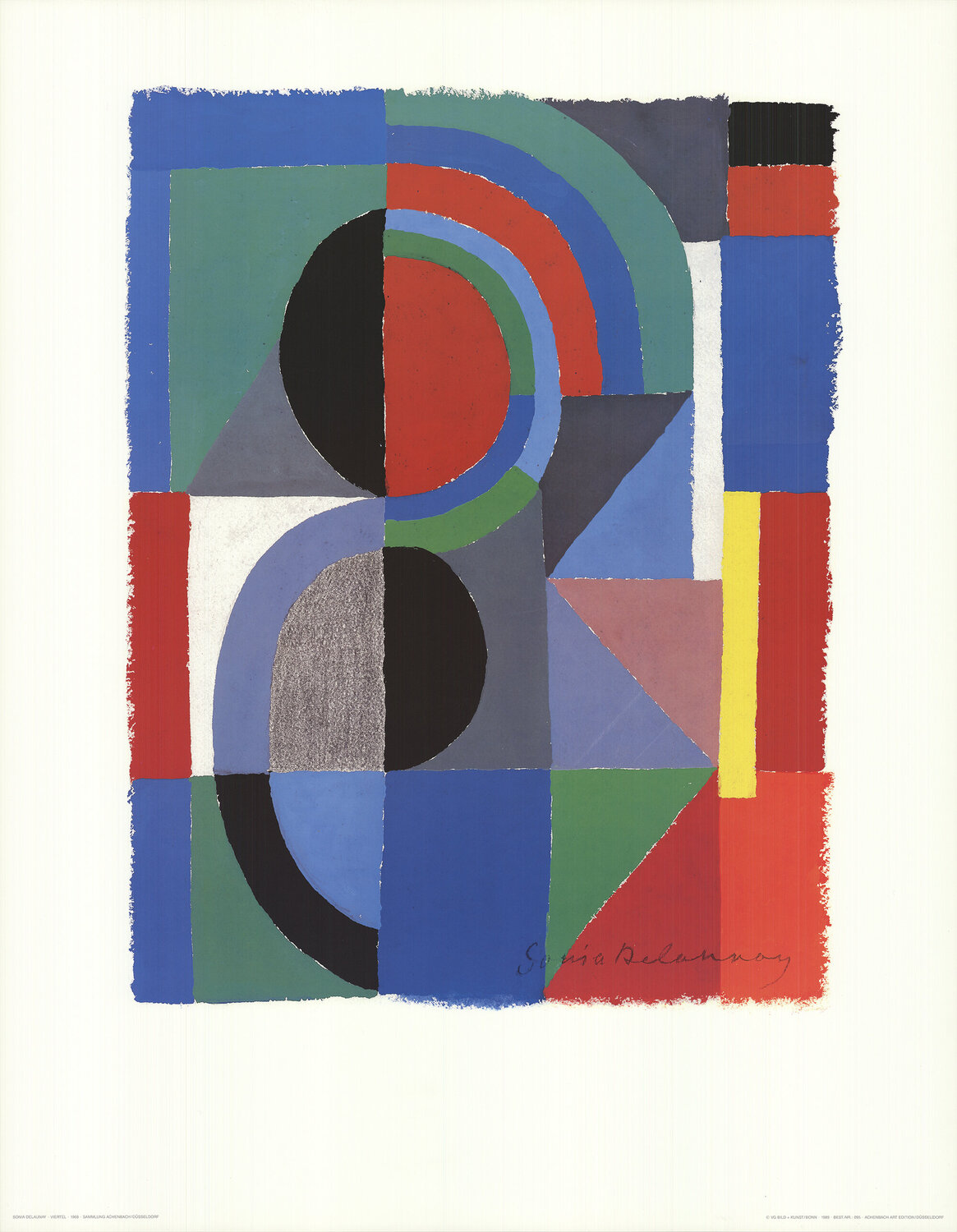 Viertel (no text) Sonia Delaunay Print for sale