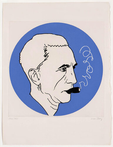 Portrait of Marcel Duchamp from the portfolio "Monument to Christopher Columbus and Marcel Duchamp" van Man Ray, Afdruk te koop op Singulart