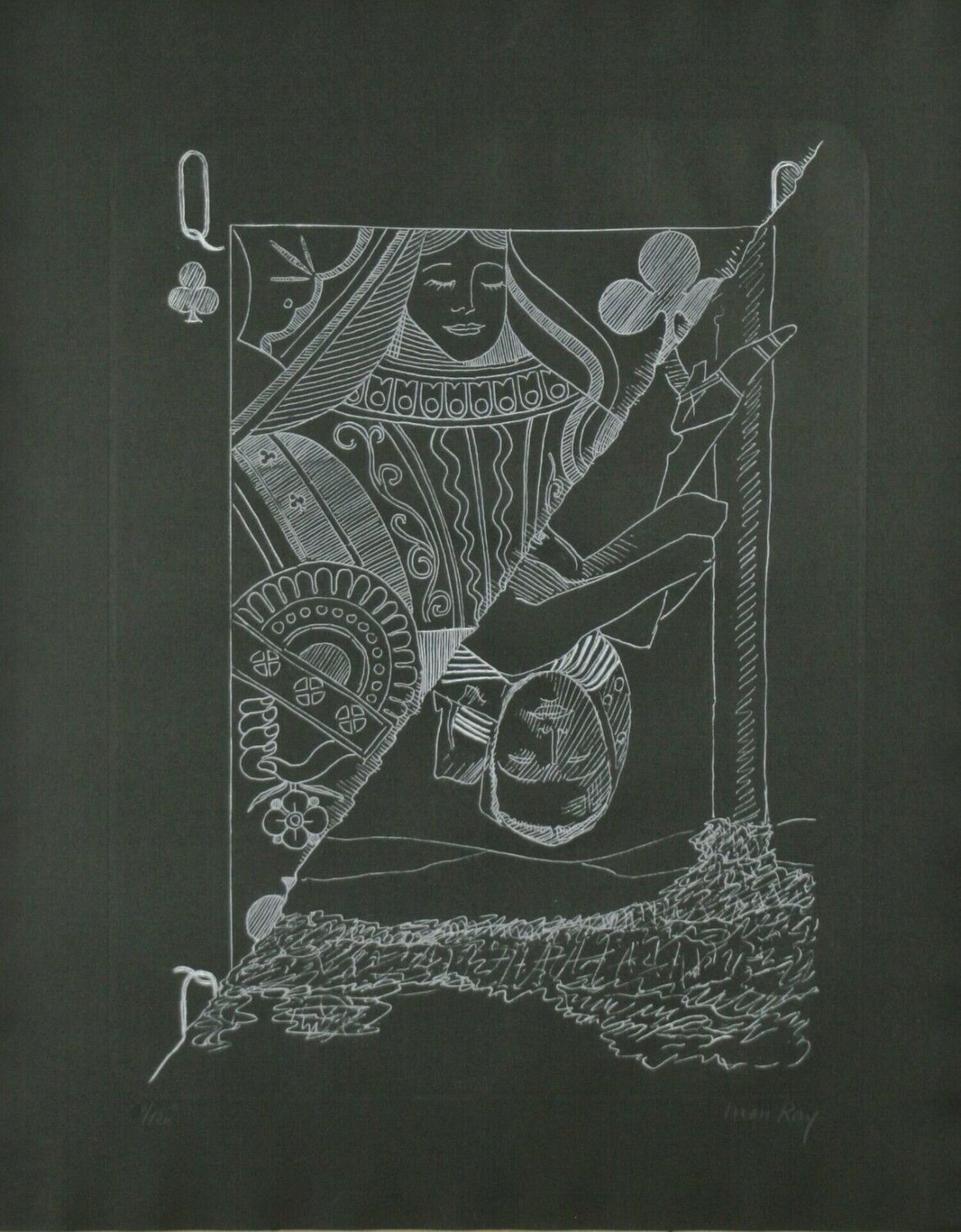 Queen of Spades Man Ray Stampa in vendita