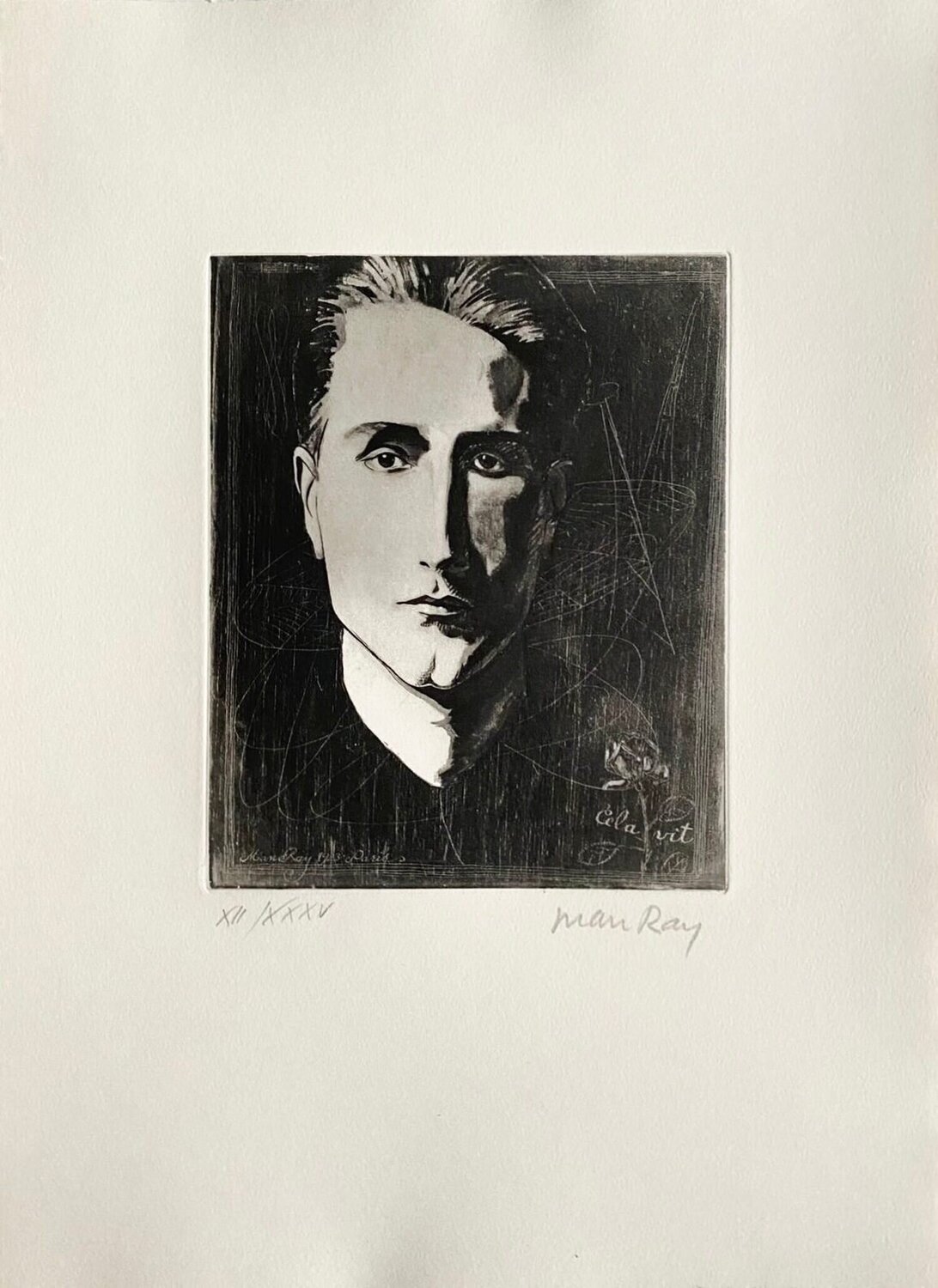 Cela Vit (Portrait of Marcel Duchamp) Man Ray Stampa in vendita