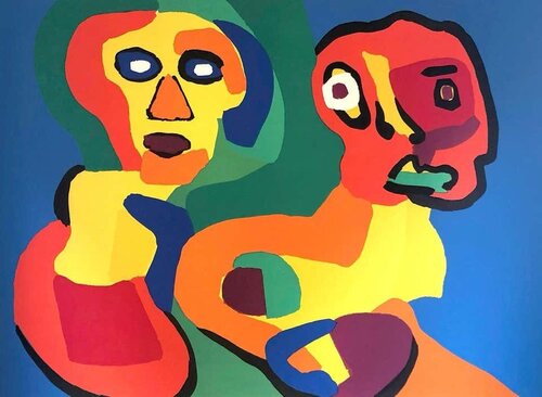 Twins Maybe van Karel Appel, Afdruk te koop op Singulart