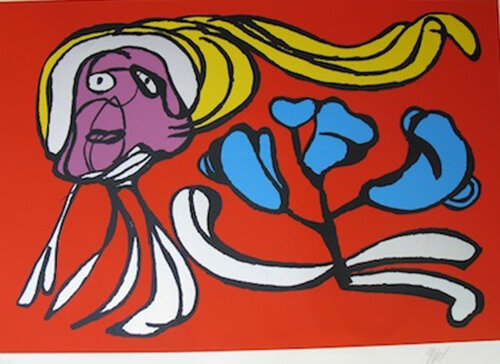 Floating flower passion van Karel Appel, Afdruk te koop op Singulart