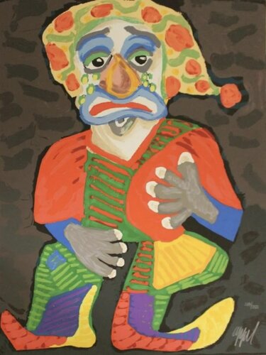 Il Pagliacci di Karel Appel, Stampa in vendita su Singulart