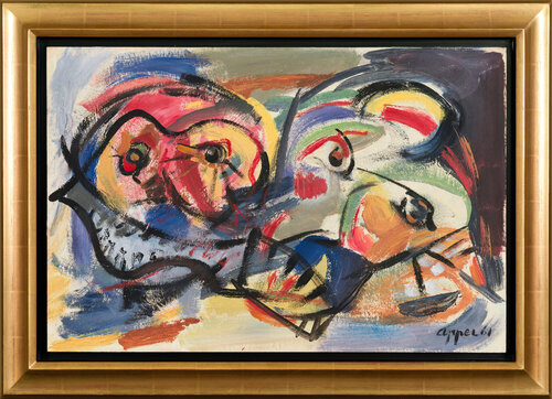 Theatrical Masks di Karel Appel, Opera su carta in vendita su Singulart