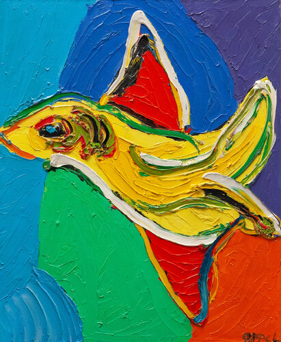 Flying around di Karel Appel, Pittura in vendita su Singulart