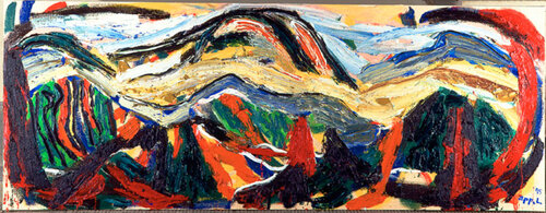 Horizon of Tuscany no.26 di Karel Appel, Pittura in vendita su Singulart