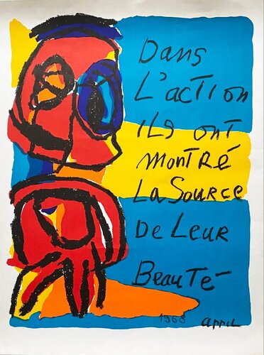 Dans l'action ils ont montré la source de leur beauté van Karel Appel, Afdruk te koop op Singulart