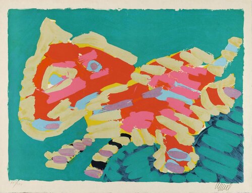 Luminous Cat van Karel Appel, Afdruk te koop op Singulart