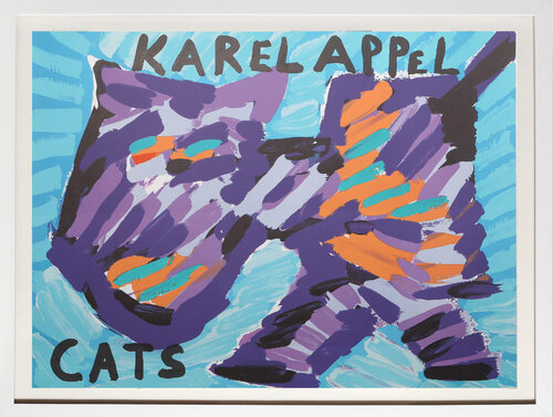 Cats Portfolio Cover (Walking Cat) by Karel Appel, 인쇄 for Sale on Singulart