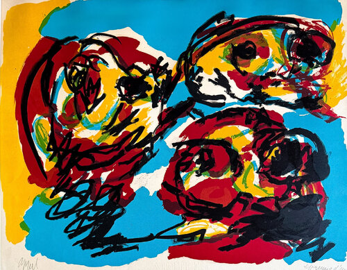 Three Heads by Karel Appel, Print for Sale on Singulart