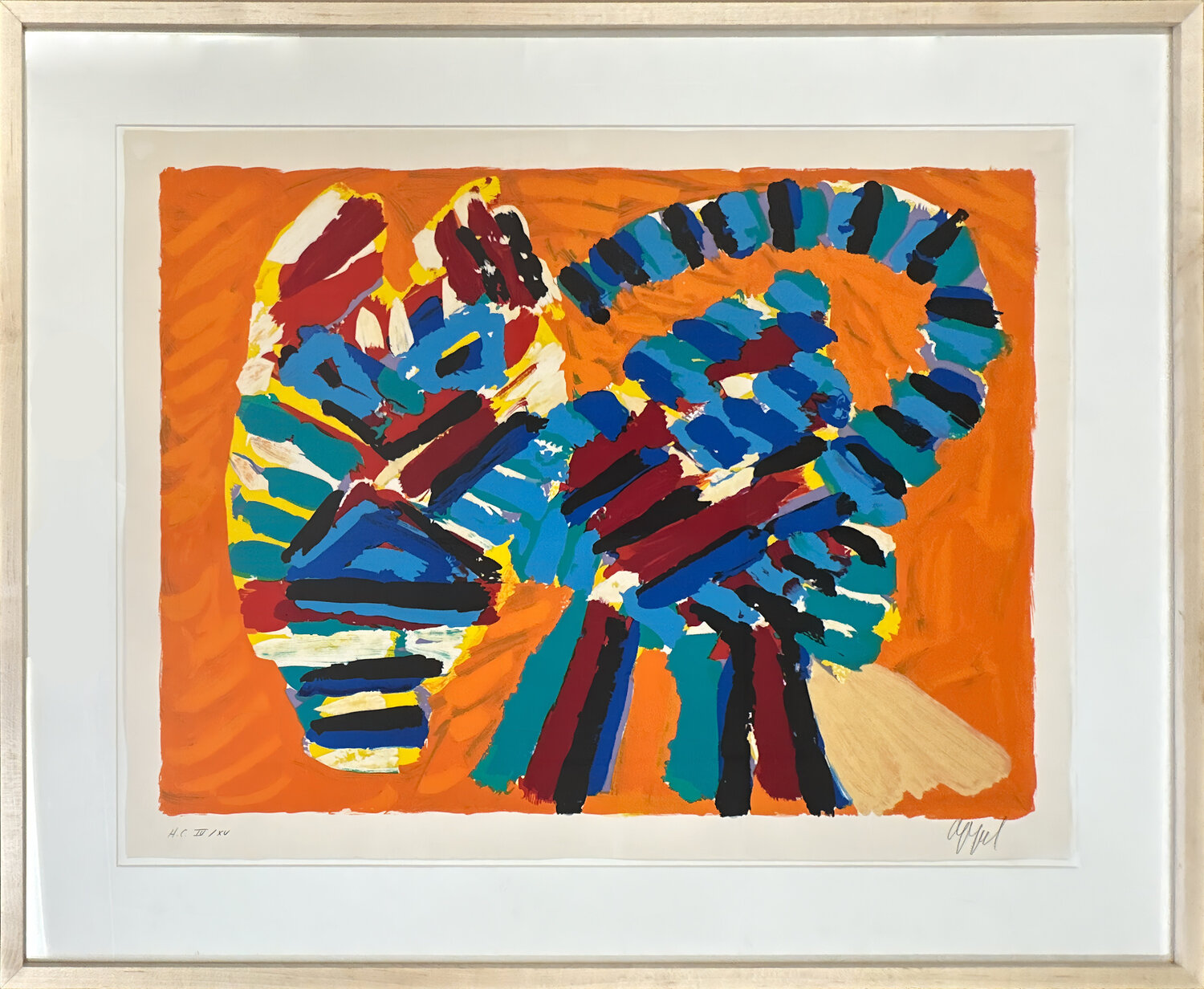 Sunshine Cat Karel Appel Stampa in vendita