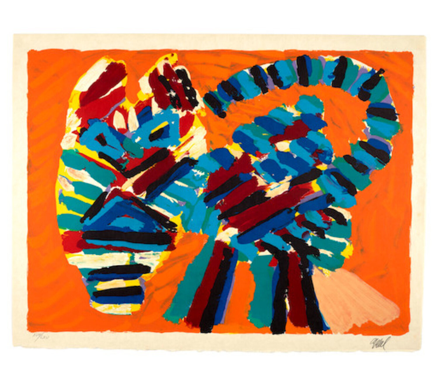 Sunshine Cat Karel Appel Afdruk te koop