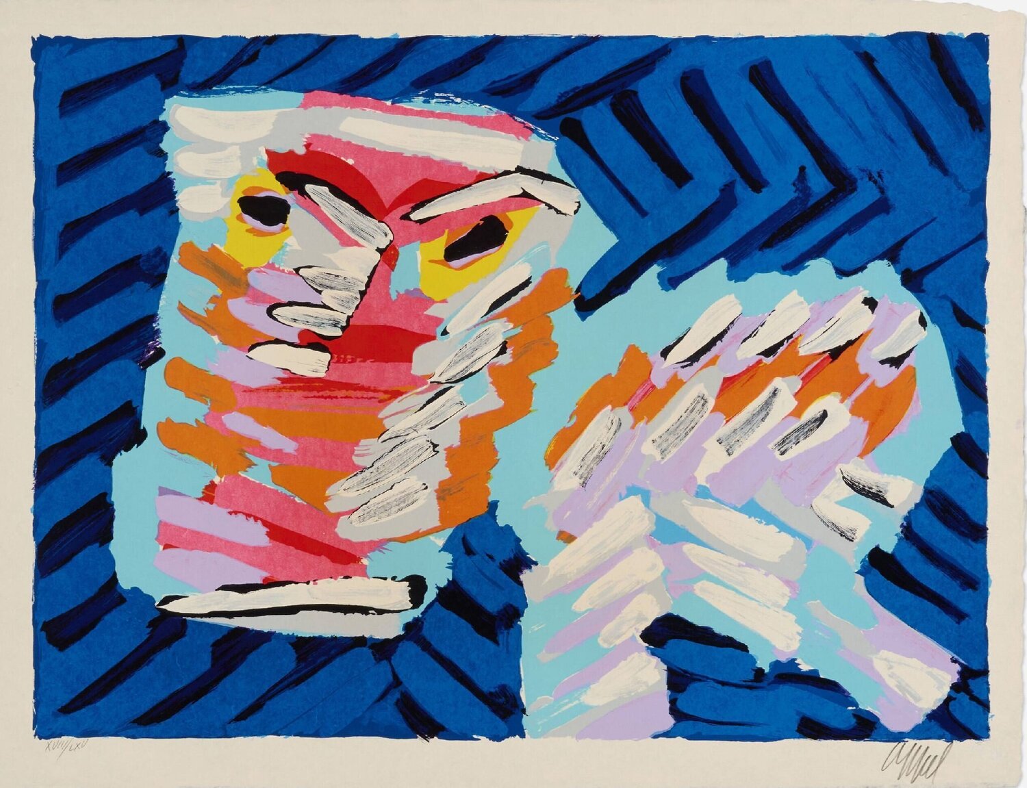 Sad Cat Karel Appel Druck zu verkaufen
