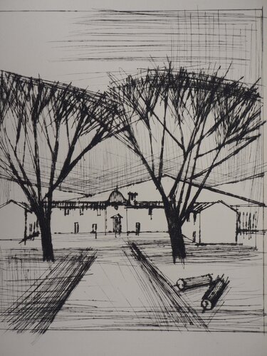 L'entrée du château di Bernard Buffet, Stampa in vendita su Singulart
