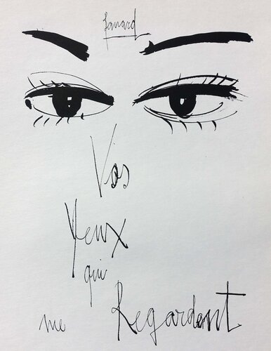 Vos yeux qui me regardent van Bernard Buffet, Afdruk te koop op Singulart