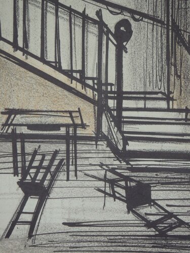 Concierge (série Fantomas) van Bernard Buffet, Afdruk te koop op Singulart