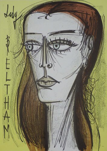 Lady Beltham, Lithographie originale by Bernard Buffet, Print for Sale on Singulart