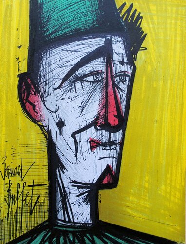Jojo le Clown, Lithographie originale signée by Bernard Buffet, Print for Sale on Singulart