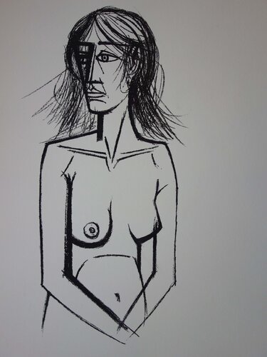 Nu de face, Printemps van Bernard Buffet, Afdruk te koop op Singulart