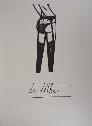 Le Léthé, les jarretelles, Lithographie originale by Bernard Buffet, Print for Sale on Singulart