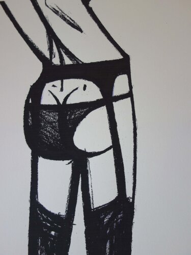 Le Léthé, les jarretelles von Bernard Buffet, Druck kaufen auf Singulart