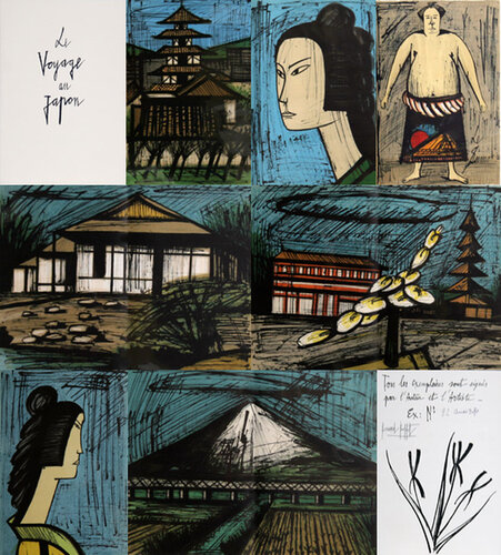 Le Voyage au Japon Portfolio von Bernard Buffet, Druck kaufen auf Singulart
