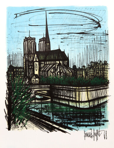 Notre Dame von Bernard Buffet, Druck kaufen auf Singulart
