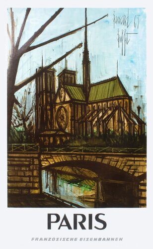 Paris - Französisches Eisenbahnen by Bernard Buffet, Print for Sale on Singulart
