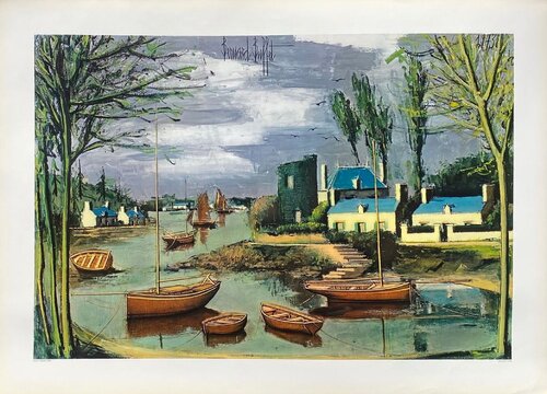 Petite crique en Bretagne von Bernard Buffet, Druck kaufen auf Singulart