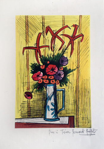 Flower Bouquet di Bernard Buffet, Stampa in vendita su Singulart