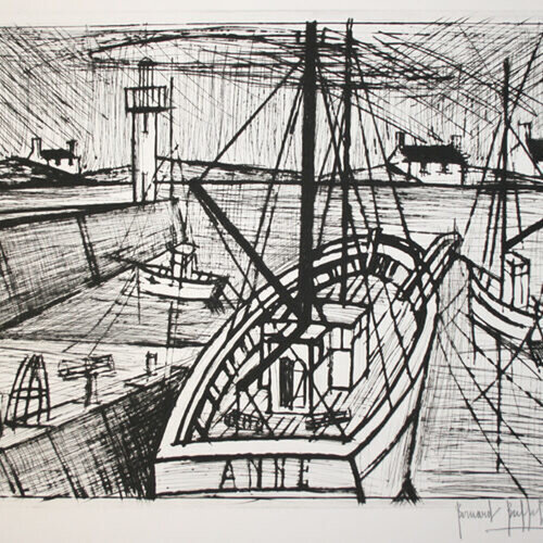 Le port 2 di Bernard Buffet, Opera su carta in vendita su Singulart