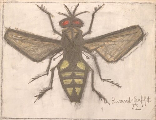 Mouche van Bernard Buffet, Schilderij te koop op Singulart