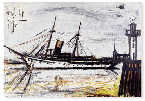 Yacht et phare van Bernard Buffet, Schilderij te koop op Singulart