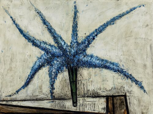 Delphiniums bleus van Bernard Buffet, Schilderij te koop op Singulart