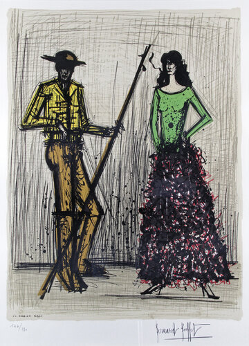 Picador Et Cigarier van Bernard Buffet, Schilderij te koop op Singulart