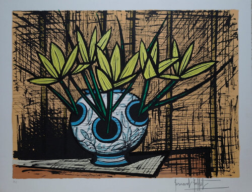 Fleurs Jaunes dans un Vase van Bernard Buffet, Afdruk te koop op Singulart