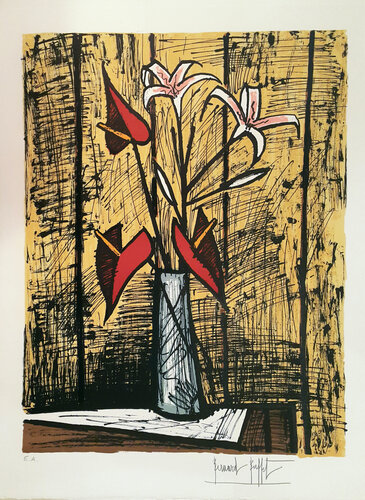 Anthuriums et Lys van Bernard Buffet, Afdruk te koop op Singulart