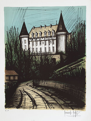 Chateau de rochechouart van Bernard Buffet, Afdruk te koop op Singulart