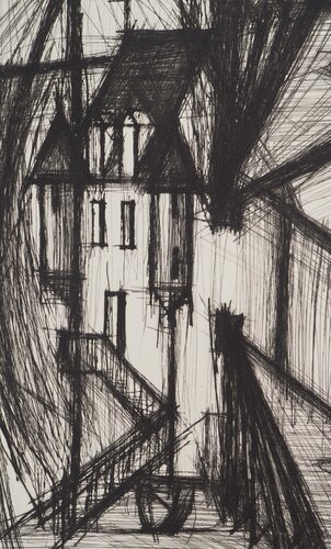 Voyages fantastiques : Le chateau de Cyrano de Bergerac van Bernard Buffet, Afdruk te koop op Singulart