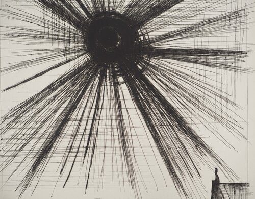 Voyages fantastiques : Solitude au Soleil sombre van Bernard Buffet, Afdruk te koop op Singulart