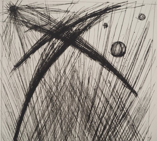 Voyages fantastiques : Contemplation du cosmos van Bernard Buffet, Afdruk te koop op Singulart