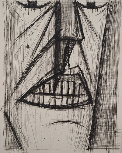 Visage souriant, Gravure originale (Copie) by Bernard Buffet, Print for Sale on Singulart