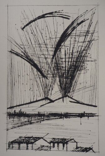 L'éruption du Vésuve par Bernard Buffet, Édition en vente sur Singulart