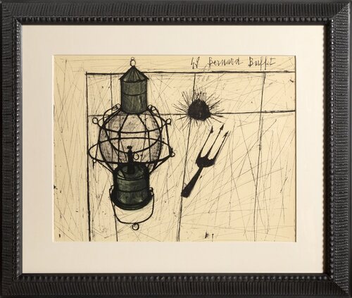 Oursins et Lampe à Petrole  van Bernard Buffet, Afdruk te koop op Singulart