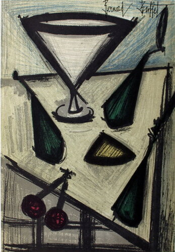 Still Life With Fruit - 1966  van Bernard Buffet, Afdruk te koop op Singulart