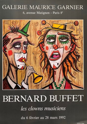 Les clowns musiciens by Bernard Buffet, Print for Sale on Singulart