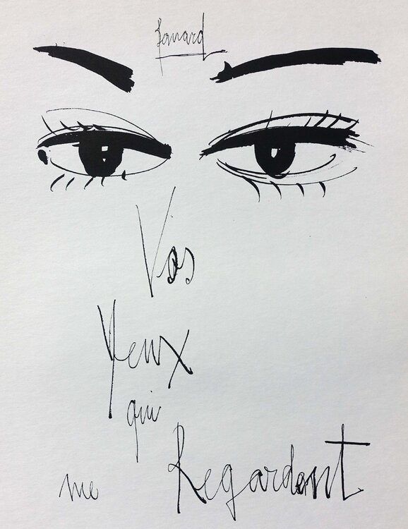 Vos yeux qui me regardent Bernard Buffet