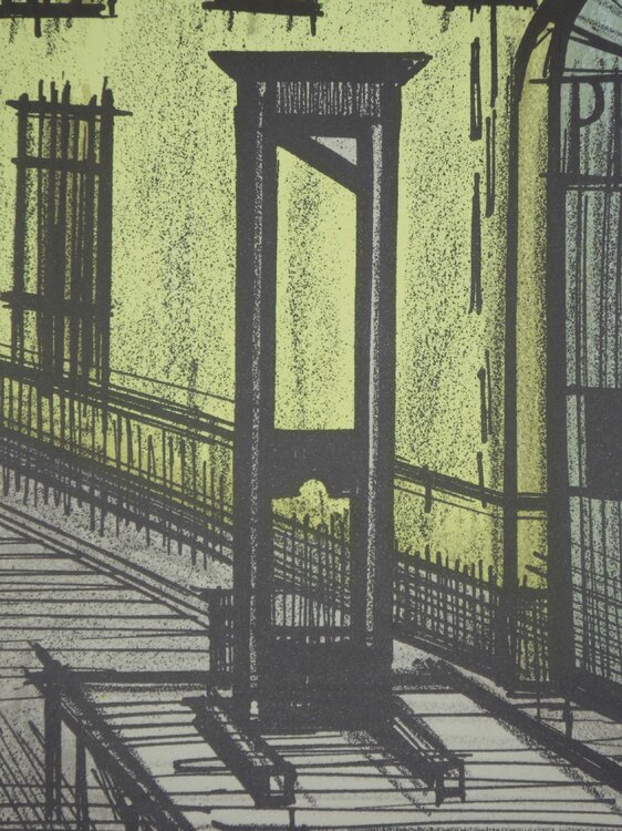 La guillotine (série Fantomas) Bernard Buffet