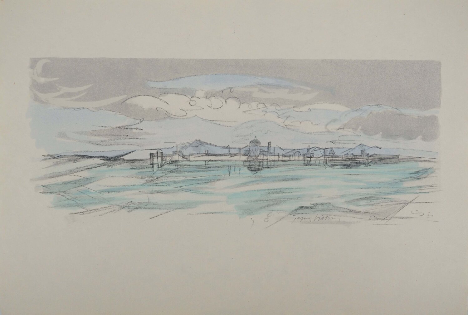 Paysage Italien Bernard Buffet Impresión en venta
