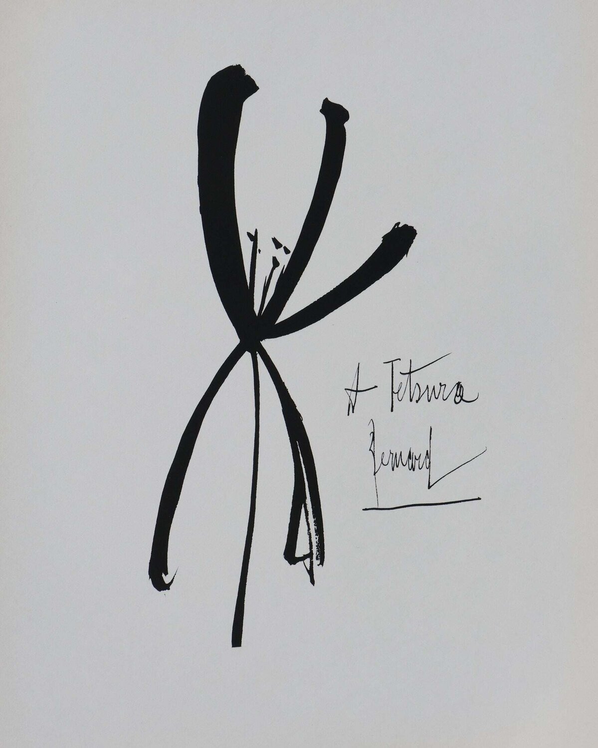 A Tetsuro, Gravure originale signée Bernard Buffet Print for sale